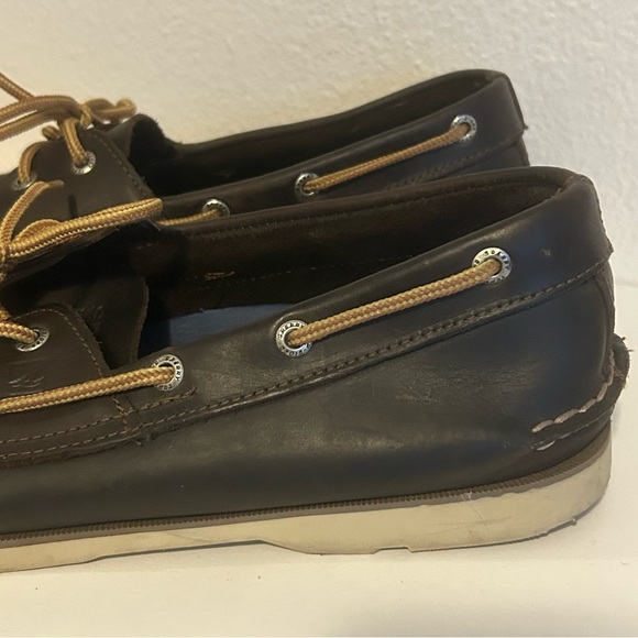 Sperry Top-Sider Men’s genuine leather 2-eye boat shoe brown size M 13 - Picture 2 of 9